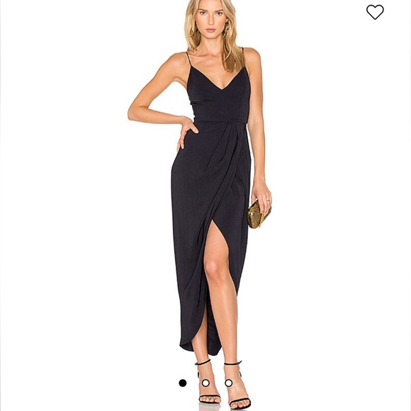 Shona Joy Dresses & Skirts - Shona Joy Cocktail Draped Dress Navy